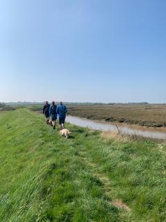 On the north side of the Island, heading inland for while around the Maydays Marsh